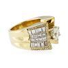 Image 2 : 18KT Yellow Gold 3.51 ctw Diamond Ring