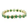 Image 2 : 14KT Yellow Gold 20.90 ctw Emerald and Diamond Bracelet