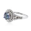 Image 2 : 14KT White Gold 1.90 ctw Tanzanite and Diamond Ring