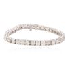 Image 1 : 14KT White Gold 11.53 ctw Diamond Tennis Bracelet