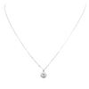 Image 1 : 14KT White Gold 0.94 ctw Diamond Pendant With Chain