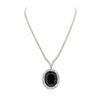 Image 2 : 18KT and 14KT White Gold 41.84 ctw Sapphire and Diamond Necklace