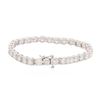 Image 2 : 14KT White Gold 9.10 ctw Diamond Tennis Bracelet