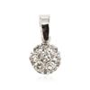 Image 1 : 14KT White Gold 0.41 ctw Diamond Pendant