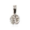 Image 2 : 14KT White Gold 0.41 ctw Diamond Pendant