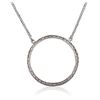 Image 2 : 18KT White Gold 1.00 ctw Diamond Pendant With Chain