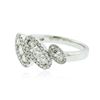 Image 2 : 18KT White Gold 0.65 ctw Diamond Ring