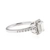 Image 2 : 14KT White Gold EGL USA Certified 1.42 ctw Diamond Ring