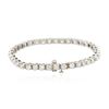 Image 2 : 14KT White Gold 4.87 ctw Diamond Tennis Bracelet