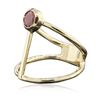 Image 2 : 14KT Yellow Gold 0.55 ctw Ruby Ring