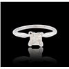 Image 1 : 14KT White Gold 0.96 ctw Diamond Solitaire Ring