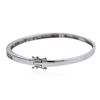 Image 2 : 14KT White Gold 1.00 ctw Diamond Bangle Bracelet