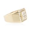 Image 2 : 14KT Yellow Gold 0.89 ctw Diamond Ring