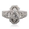 Image 1 : 18KT White Gold 2.34 ctw Diamond Ring