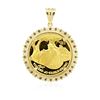 Image 2 : 14KT Yellow Gold $50 Buffalo Coin and Diamond Pendant