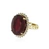 Image 2 : 14KT Yellow Gold 11.47 ctw Ruby and Diamond Ring