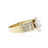 Image 2 : 14KT Yellow Gold 0.91 ctw Diamond Ring