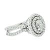 Image 2 : 14KT White Gold 1.20 ctw Diamond Ring