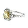 Image 2 : 14KT White Gold 1.63 ctw GIA Cert Diamond Unity Ring