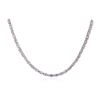Image 2 : 14KT White Gold 12.96 ctw Tanzanite and Diamond Necklace