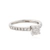 Image 2 : 14KT White Gold 1.10 ctw Diamond Ring