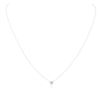 Image 1 : 14KT White Gold 0.14 ctw Diamond Necklace