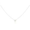 Image 2 : 14KT White Gold 0.14 ctw Diamond Necklace