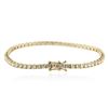 Image 2 : 18KT Yellow Gold 4.98 ctw Diamond Tennis Bracelet