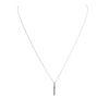 Image 2 : 14KT White Gold 0.30 ctw Diamond Pendant With Chain