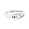 Image 2 : 14KT White Gold 0.55 ctw Diamond Ring