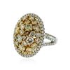 Image 2 : 14KT Two-Tone Gold 3.34 ctw Diamond Ring