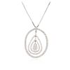 Image 2 : 14KT White Gold 1.64 ctw Diamond Pendant With Chain