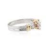 Image 2 : 14KT Two-Tone Gold 0.69 ctw Diamond Ring