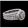 Image 2 : 14KT White Gold 2.51 ctw Diamond Ring