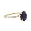 Image 2 : 14KT Yellow Gold 2.05 ctw Sapphire and Diamond Ring