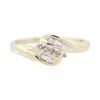 Image 1 : 10KT Yellow Gold 0.10 ctw Diamond Ring