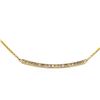 Image 2 : 14KT Yellow Gold 0.84 ctw Diamond Necklace