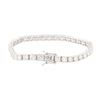 Image 2 : 14KT White Gold 8.34 ctw Diamond Tennis Bracelet