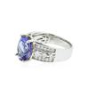 Image 2 : 14KT Two-Tone Gold 3.90 ctw Tanzanite and Diamond Ring