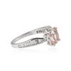 Image 2 : 14KT White Gold 2.03 ctw Morganite and Diamond Ring