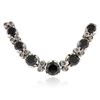 Image 1 : 14KT White Gold 32.12 ctw Black Diamond Necklace