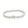 Image 2 : 14KT White Gold 9.75 ctw Diamond Tennis Bracelet
