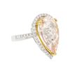 Image 2 : 14KT Two-Tone Gold 8.86 ctw Morganite and Diamond Ring