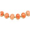 Image 2 : 14KT Yellow Gold 75.33 ctw Coral and Diamond Necklace
