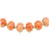 Image 2 : 14KT Yellow Gold 75.33 ctw Coral and Diamond Necklace