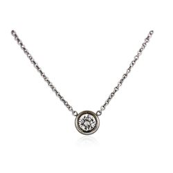 14KT White Gold 0.24 ctw Diamond Necklace