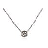 Image 1 : 14KT White Gold 0.24 ctw Diamond Necklace