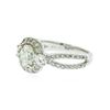 Image 2 : 18KT White Gold EGL Certified 1.71 ctw Diamond Ring