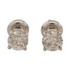 Image 1 : 14KT White Gold 1.47 ctw Diamond Stud Earrings