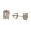 Image 2 : 14KT White Gold 1.47 ctw Diamond Stud Earrings